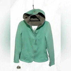 Titika zippered mint green long sleeve casual  Active leisure hoodie M